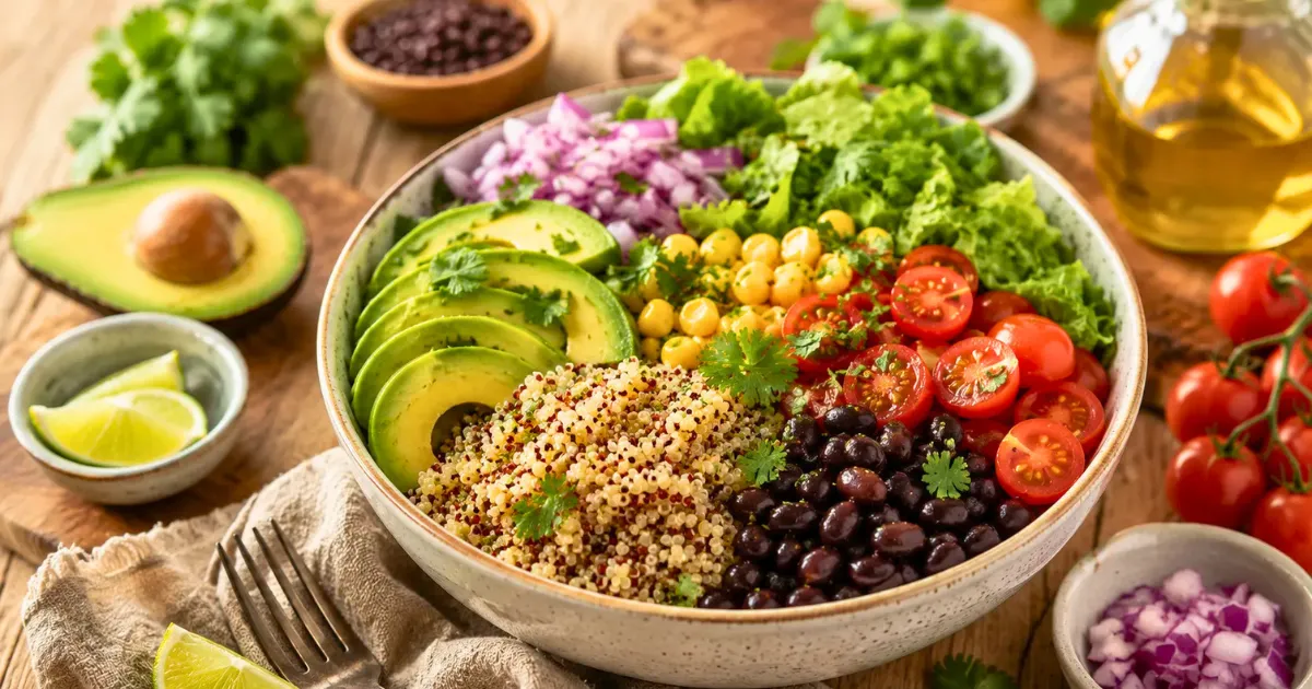 Quinoa and black bean dog food bowl